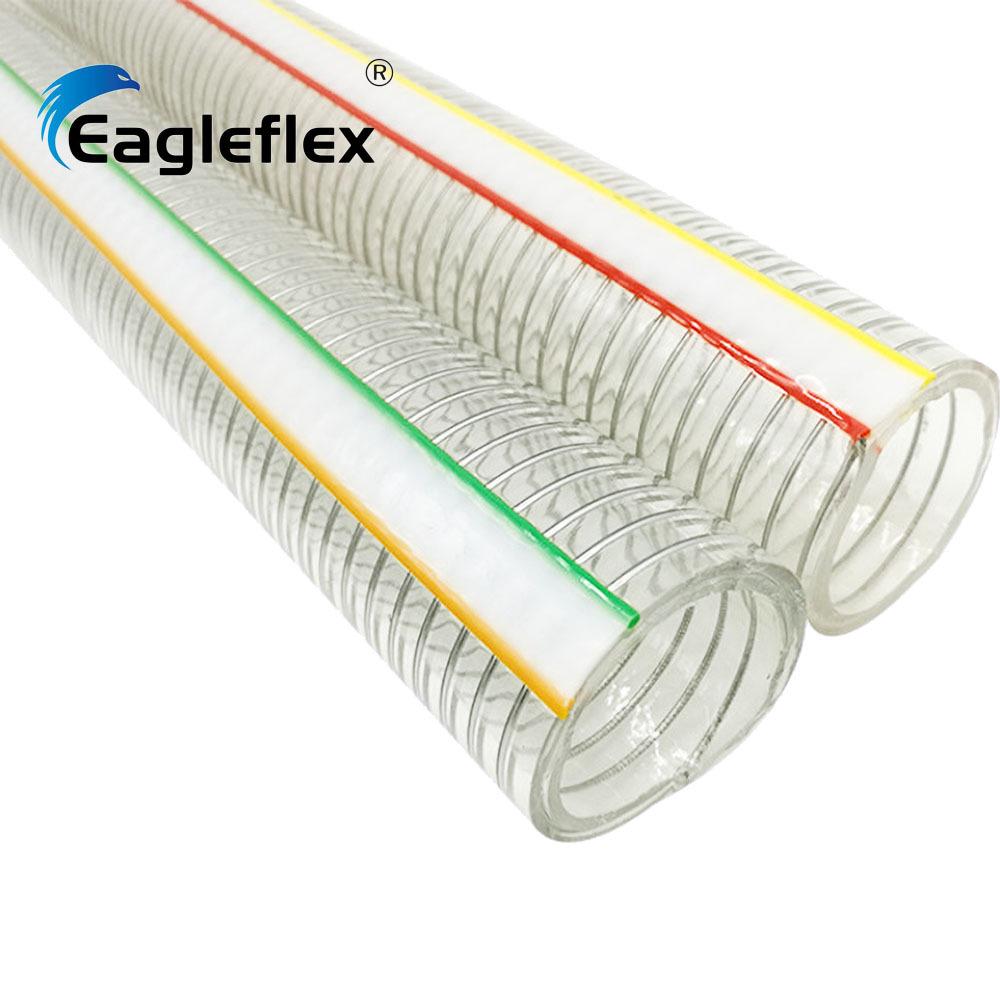 2-Inch Transparent PVC Steel Wire Hose: Wear-Resistant, Thickened, Anti-Freeze, Acid & Alkali Resistant Water Pump Suction Hose