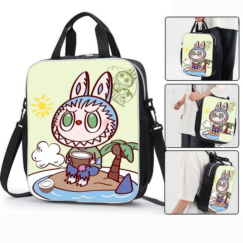15 stylů LABUBU Školní taška Crossbody taška Batoh Nákupní taška Kreslená Roztomilá Velkokapacitní Studentská Doučovací taška Taška pro základní školu