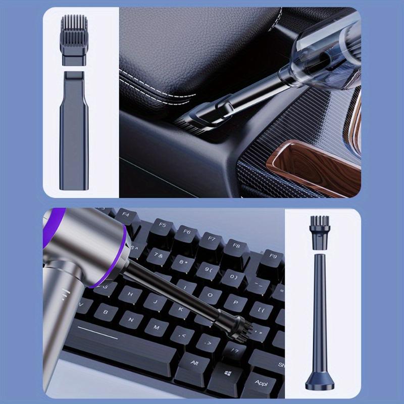 High Power Car Vacuum Cleaner Wireless Mini Handheld Strong Suction Cleaning Machine Brushless Motor Portable Air Duster for Car Home