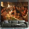 2D Printing Jesus Last Supper Tapestry, Christian Faith Canvas Print