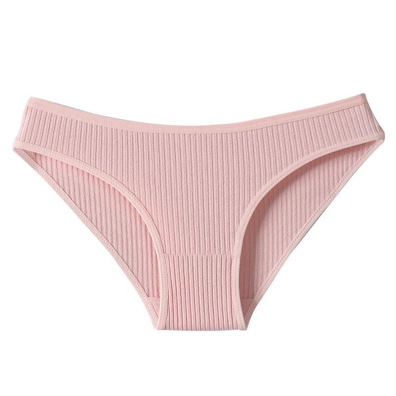 Set de 7 Piezas Bragas Rayadas para Mujer Ropa Interior Femenina Cintura Baja Algodón Sexy Lisas Ropa Interior Femenina Lencería S-XXL