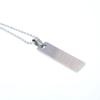 Stylish Long Bar Pendant Necklace In Titanium Steel
