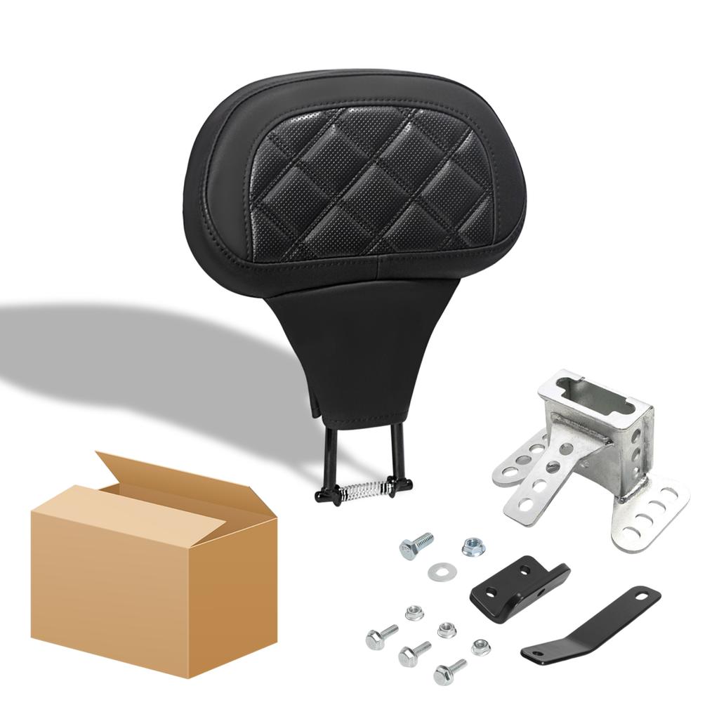 Motorcycles Front Driver Rider Seat Backrest Pad Adjustable For Harley Davidson Touring Road King Street Electra Glide 2009-2025