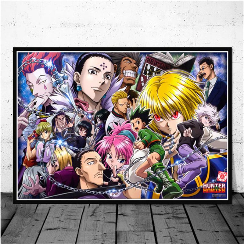 Classic Japanese Anime Canvas Painting Hunter X Hunter Posters and Prints Abstract Wall Art Pictures for Kids Living Room Decor