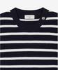 Tienjiti W Striped Button Knit (Navy) Tnsw6E205N2