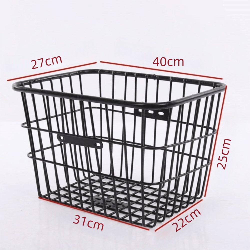 Rear Mounting Rear Storage Basket Metal Bike Hanging Basket Bicycle Cargo Basket Electric Bicycle 40cm
