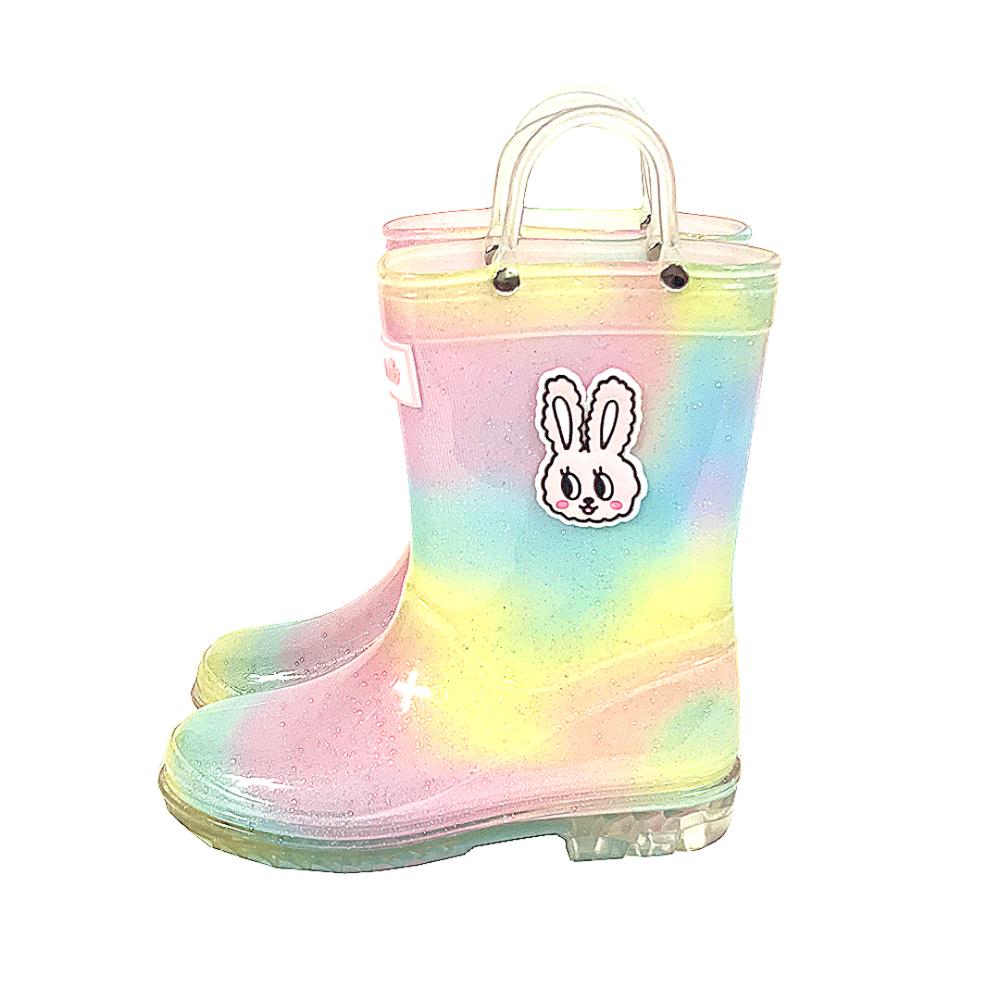 [Rumi] Kids Rainbow Children's Rain Boots LULU Rainbow [LM25LY13-RAINBOW]