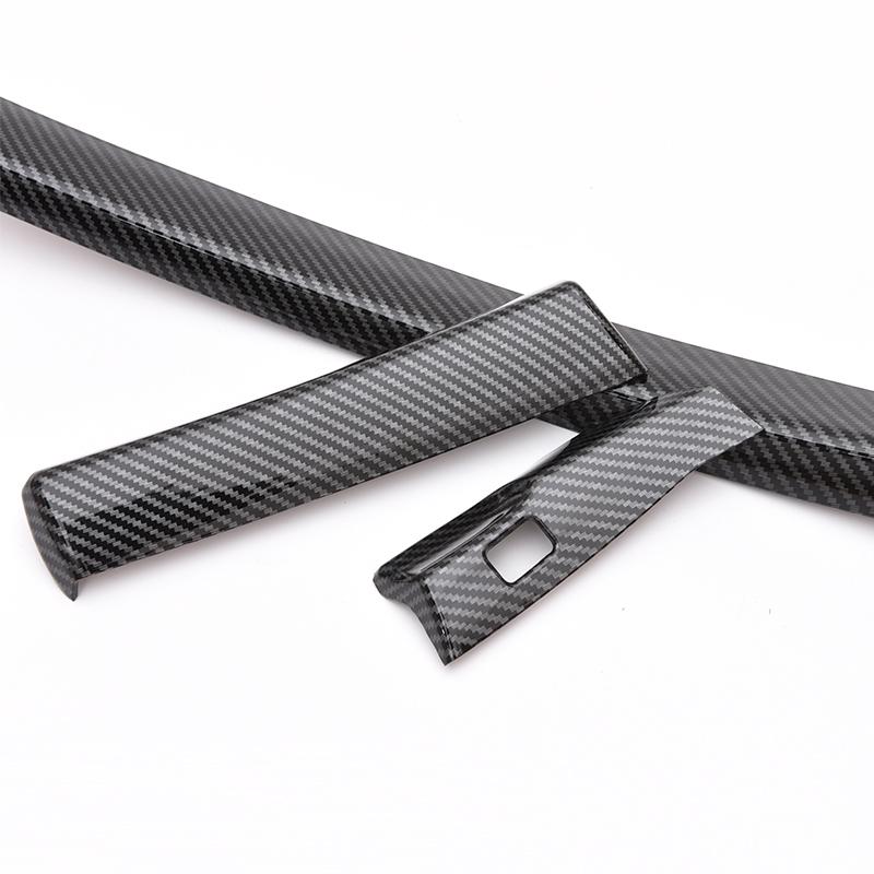 3pcs/Set Carbon Fiber Texture ABS Central Console Dashboard Strip Trim LHD Fit for Honda Accord 8th 2008 2009 2010 2011 2012