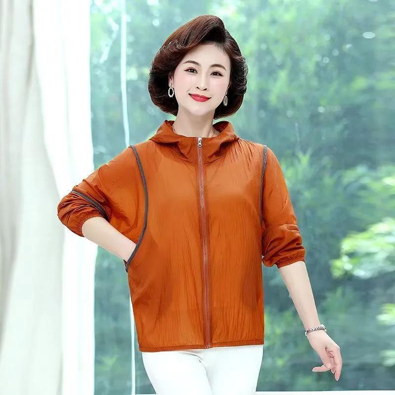 Summer Sun Protection Clothing Women's Outer Wear Fashion Lightweight Breathable Anti-ultraviolet Loose Outdoor Jacket