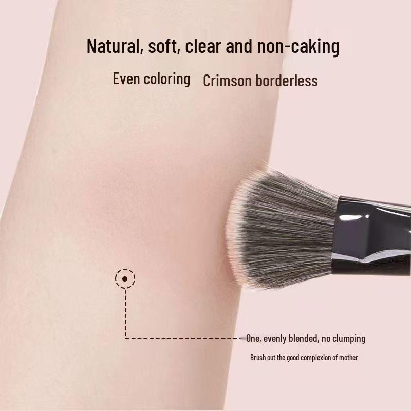 Small Angled Blush & Contour Brush - Soft Bristles, Versatile Makeup Tool