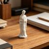 3D Printed Goddess Figurine Greek Mythology Holding Book Sculpture for Living Room Home Desk Shelf Decor
