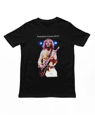 Peter Frampton Comes Alive Mens T Shirt Music Classic Concert Band Tee New Black