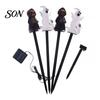 Festive Outdoor Lighting 4Pcs/Set Halloween Solar Ghost Stake Light, 4-in-1 Pumpkin with LED Automatic Dusk to Dawn Lights Lights,