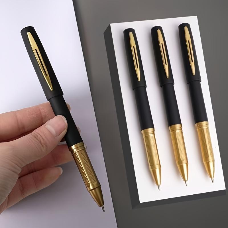 1 Pen+10 Replacement Refills, Ballpoint Pen for Daily Office and Study Writing, Simple Style Gel Pen (black Ink)