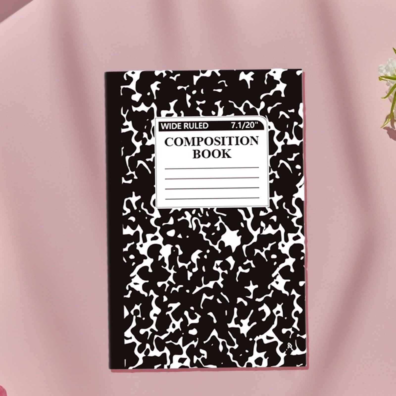 

Simple- Notebook Marble- Pattern Exquisite Notepad Stitched Book One Size чёрный