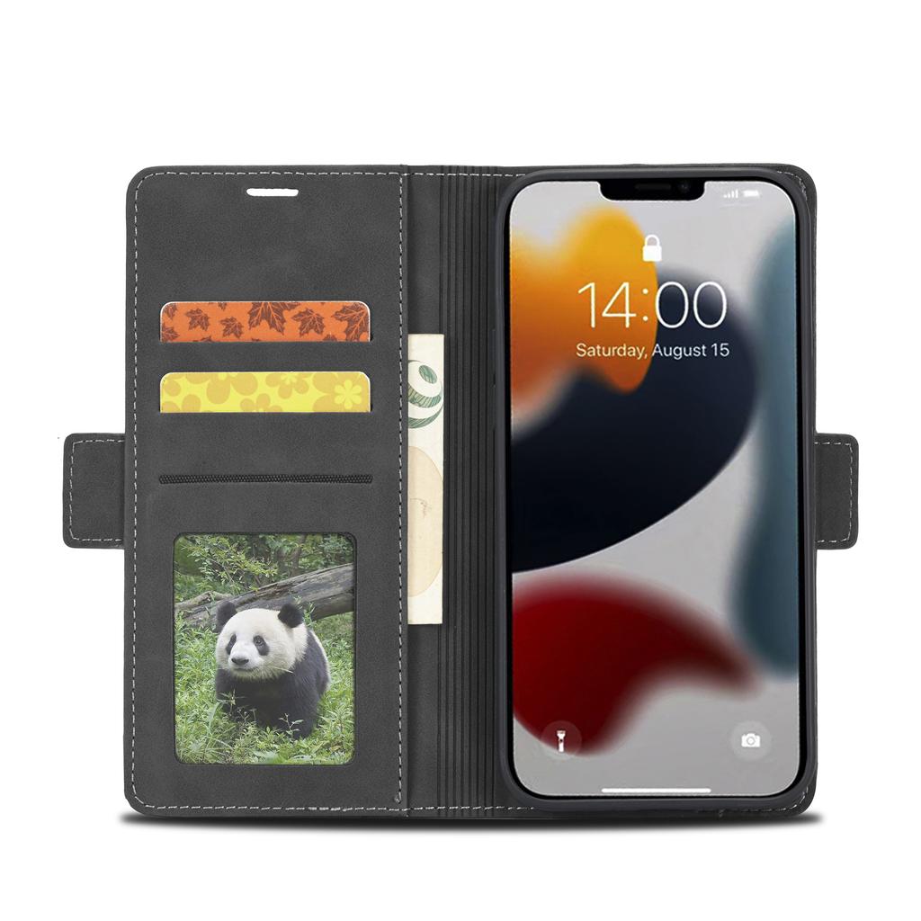 Flip Leather Wallet Cards Solt Phone Case For Iphone 14 Pro Max 13 12 Mini 11 Xs Xr X Se2022 8 7 6s Plus Book Stand Cover Fundas