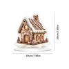 NEW 2D Christmas Snowhouse Acrylic Tabletop Decoration Family Village Miniature Statue Holiday House-Themed Christmas Gifts