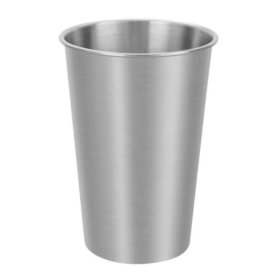 

350/500ML Water Cup Shatterproof Unbreakable Stainless Steel Long Service Life Beer Cup for Bar 350ml
