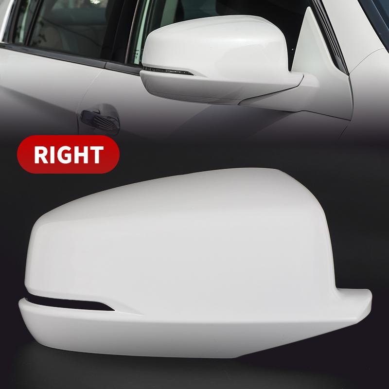 Primed White/Glossy Black Rearview Mirror Housing Cover Cap W/Turn Signal For Honda Accord 2013 2014 2015 2016 2017 US Model
