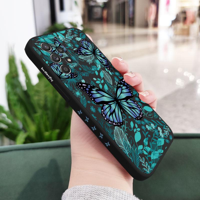 Coque Papillon Aurore Pour Samsung A56 A54 A36 A34 A26 A24 A14 A73 A53 A33 A23 A13 A17 A16 A07 A06 A52 A72 A32 A15 A25 A35 A55 5G