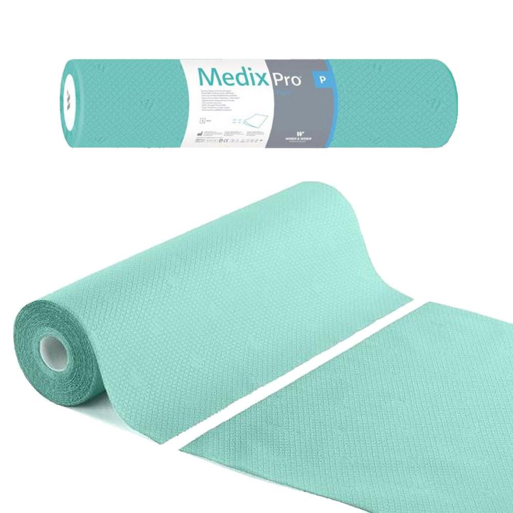Hygienic Pad On Roll 60cm X 50cm Green 36g Medixpro 100pcs