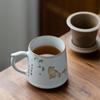 380ml Cute Cat Ceramic Mug Chinese Style Creative Tea Cup