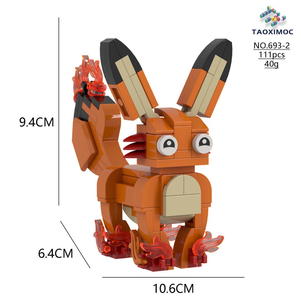 Palworld Series Model Building Block Figurines of Phantom Beast Palu