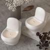 Creative Toilet Shaped Silicone Mold For Homemade Candle Heat Resistant Crafting Tool Ideal For Kids And Adults