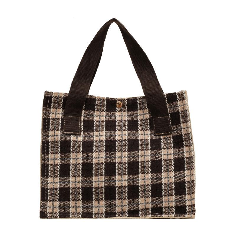 High-end Niche Woven Bag for Women Lunch Box Bento Bag Ins Japanese Girl Fashion Shoulder Bag