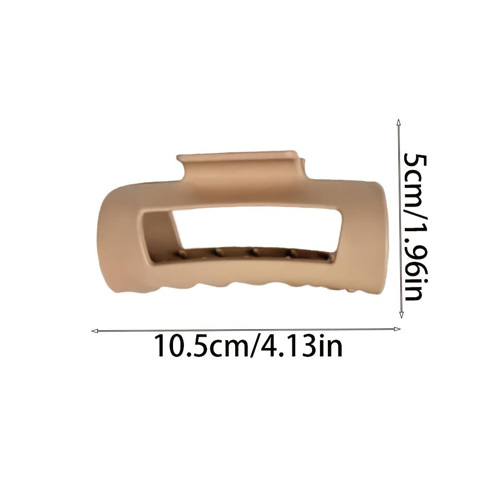 1pc Non-Slip Shark Hair Clips - Heavy-Duty Hold Hair Clamps with Serrated Grip, Multi-Color (White/Black/Red/Brown/Tan) for Braids, Ponytails, Buns