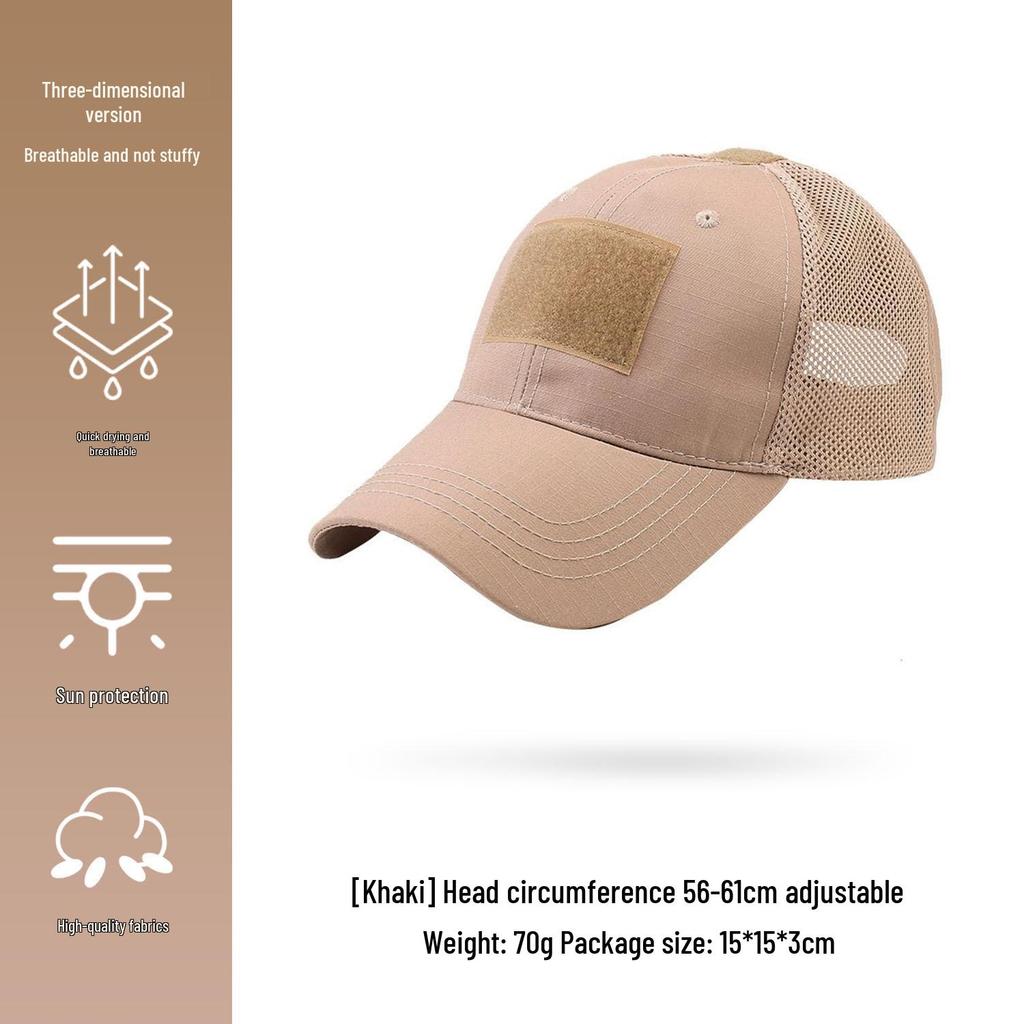 Berretto da baseball in rete traspirante mimetico estivo: Cappello tattico unisex con protezione solare per attività all'aperto