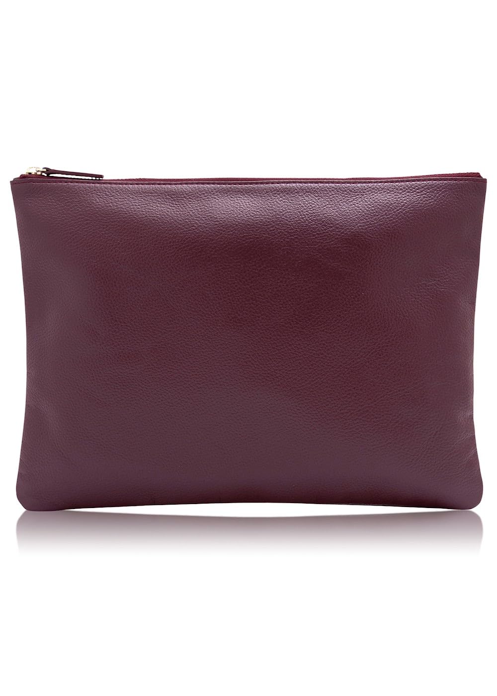 

Кожаный чехол из натуральной коровьей кожи Унисекс Большой формат A5 Без ластовицы Молния YKK [Business Factory] (L) Водоотталкивающий (Бургундия)