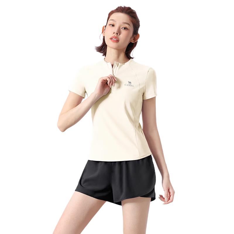 CAMEL Women's Running Fitness Two-piece Shorts Set