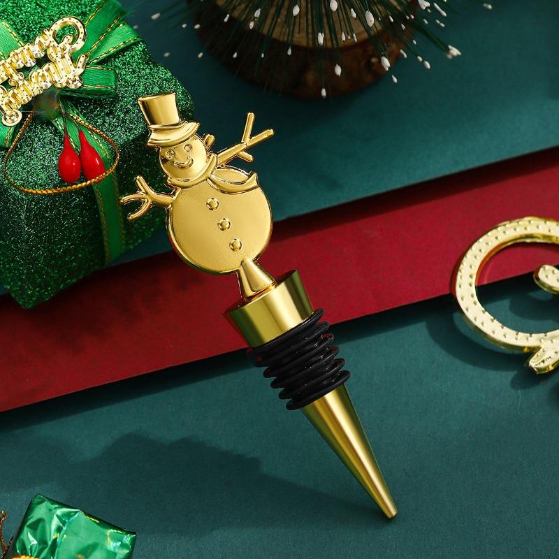 Vánoční jelen Zátka na červené víno Potravinářská Zátka na láhev pro uchování červeného vína z hroznů Vánoční svátek