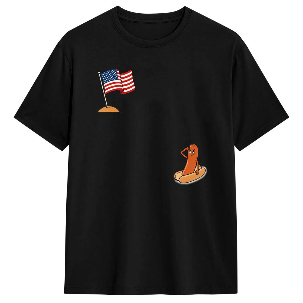 Funny Bad Day To Be A Hotdog 4th Of July Independence Day T Shirt Summer Fashion T Shirts Cotton Oneck Plus Size 5xl Top Tees