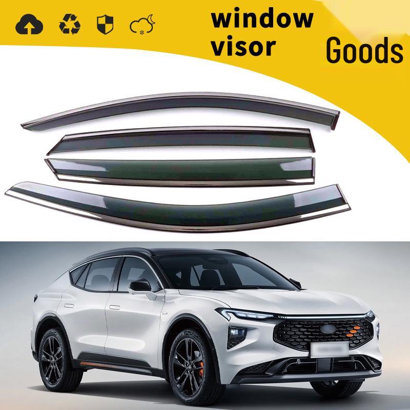22 Ford EVOS Rain Guards & Sun Visors: Window Deflectors & Decorative Door Eyebrows