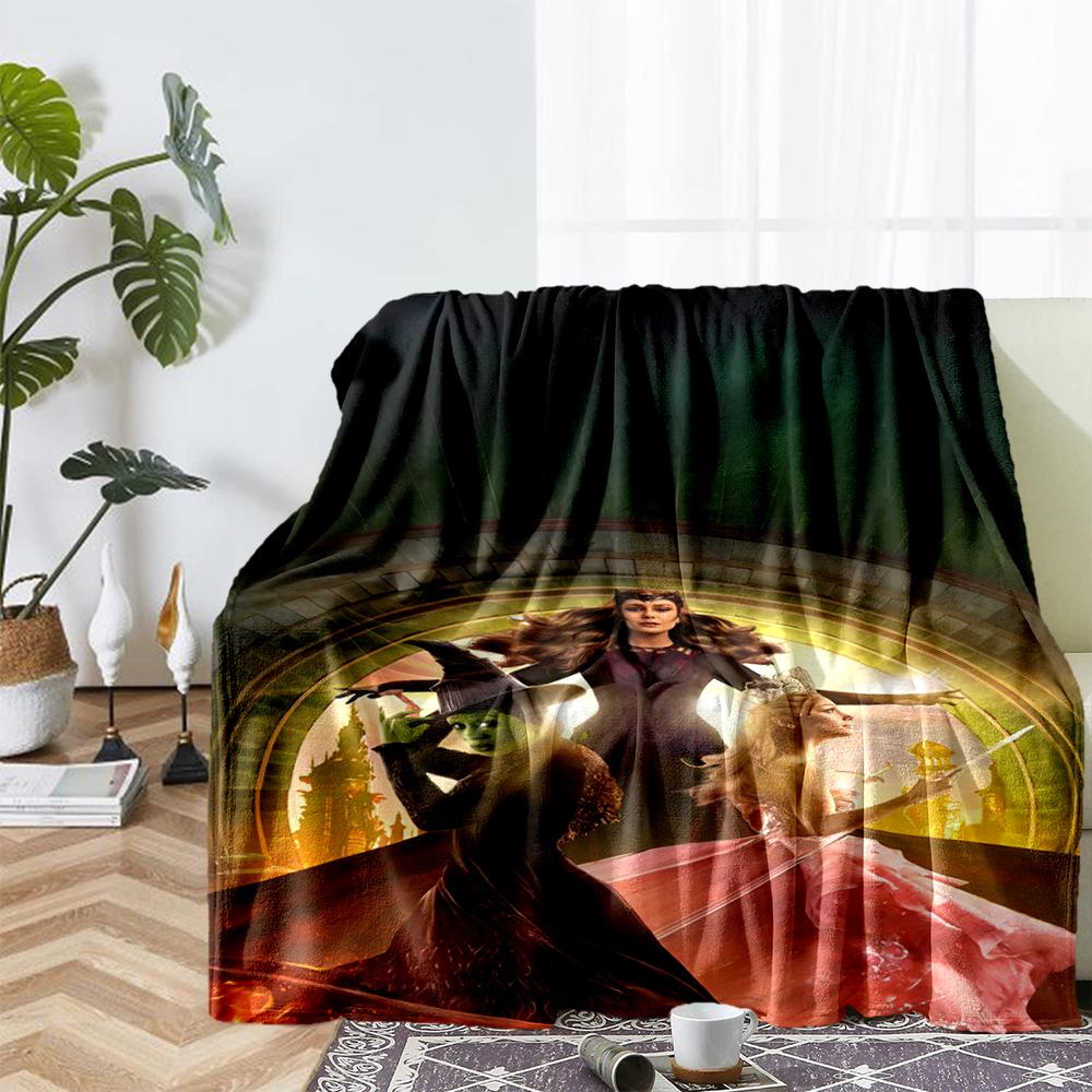 Wicked Theme Printed Blanket - Perfect for Couch, Bed, Travel & Outdoor Use | Machine Washable, Cozy & Durable.