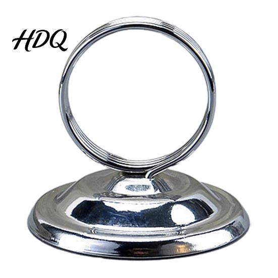 Electroplated Card Stand Table Number Holder Metal Place Foodservice Split-Ring Style Solid
