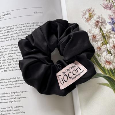 GOCORI PINK LABEL SATIN SCRUNCHIE Scrunchie
