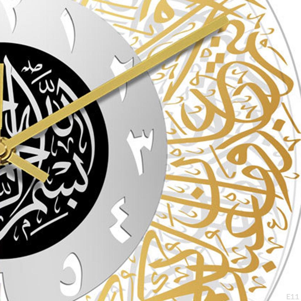 12 inch Acrylic Clock Battery Operated Art for Home