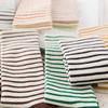 Women Ankle Winter Warm Knit Cotton Elastic Hosiery Striped Socks