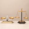 Creative Desktop Ornament Retro Nostalgic Old-fashioned Handmade Wrought Iron Balance Craft Scale Porch Window Decoration