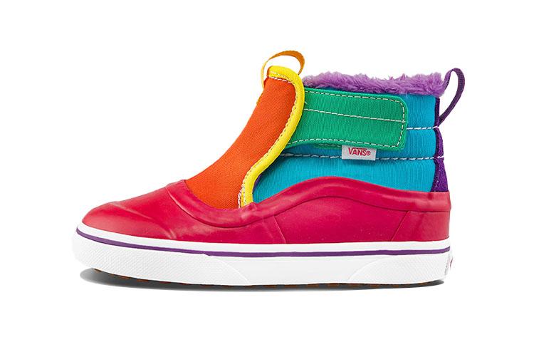 Vans Слипоны Высокие Детские Обувь Красный Оранжевый Зеленый Младенцы И Малыши VN0A5FC72KN 21