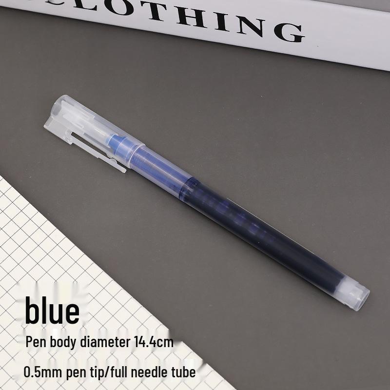 Quick-Dry Liquid Ink Rollerball Pen - 0.5mm Black/Red/Blue for Students & Office Use