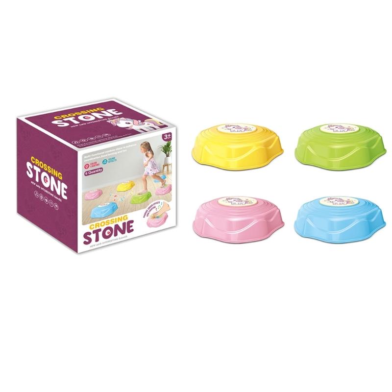 Interaktives Kinder-Trittsteine-Set, 6 Stück, mit Musik und Lichtern für das Motoriktraining