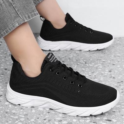 Neue Fly Woven Mesh Sneaker Herren Frühling und Herbst Leichte Freizeitschuhe mit weicher Sohle Atmungsaktive Laufschuhe für Studenten