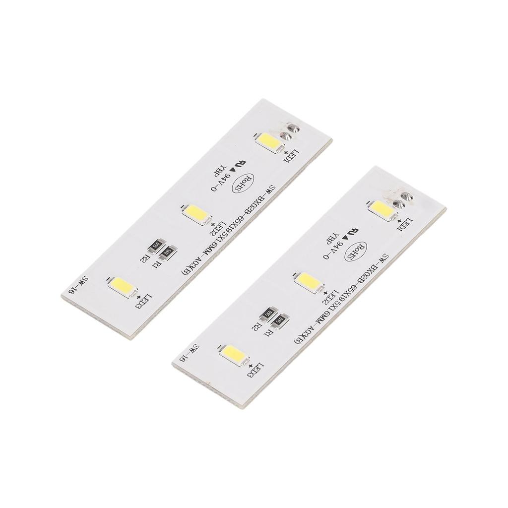 2 Stück Kühlschrank LED Lichtleiste Bar Ersatz Gefrierschrank Kühlschrank Lichtleiste Bar Reparaturteil für SW BX02B DC 12V
