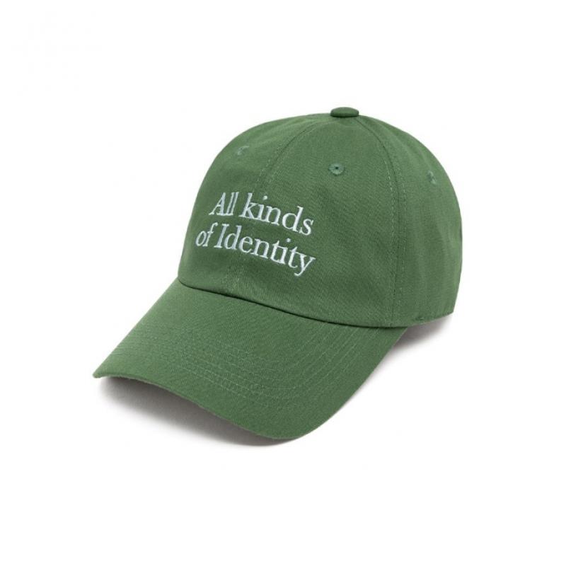 Akiii Classic Vintage Color Lettering Ballcap Green