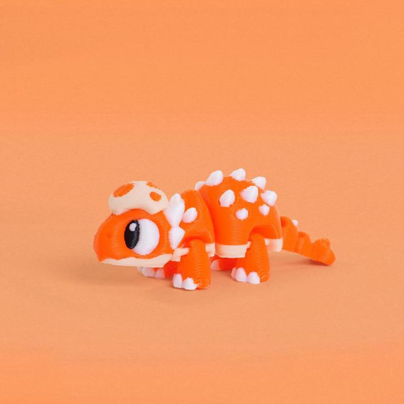 3D Printed Mini Movable Dinosaur Figurine with Egg Shell Trendy Desktop Ornament Fun Gift for Boys Girls Dinosaur Enthusiasts