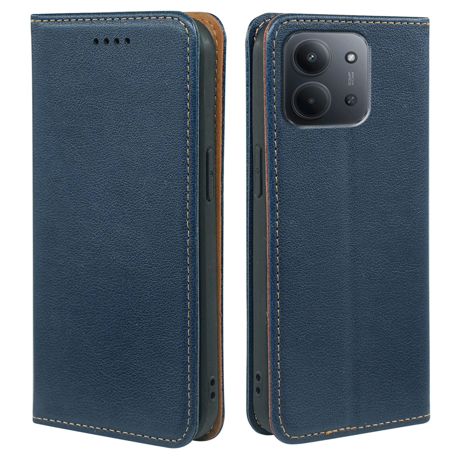 

For Xiaomi Redmi 15C 4G (Global) (171mm)/Poco C85 4G Case Wallet RFID Blocking Leather Phone Cover Strong Magnetic Closure Blue